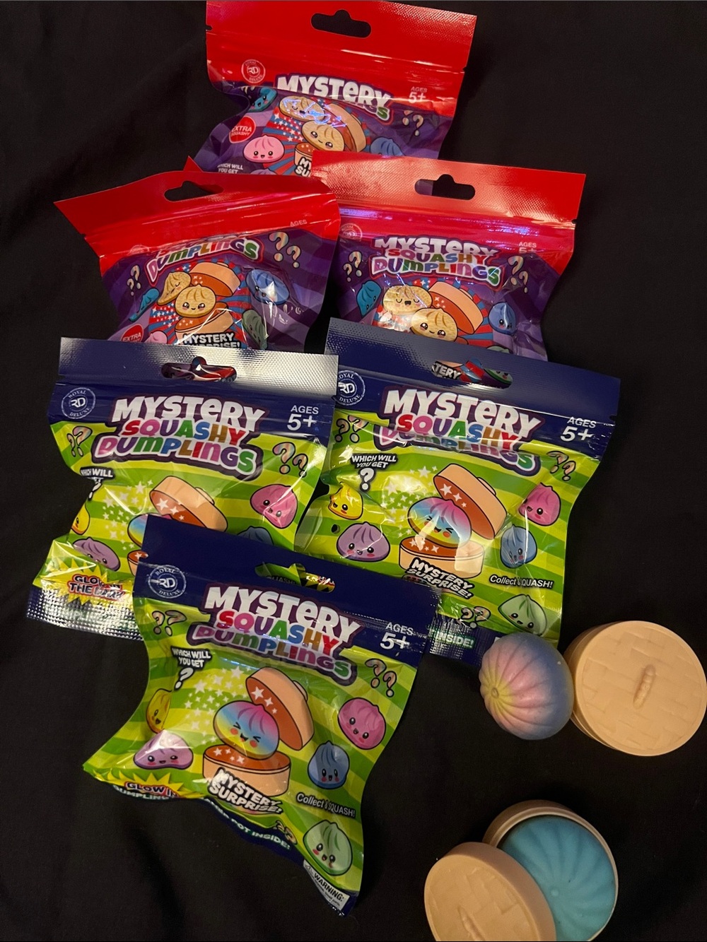 6 Blind Pack Toy - Mystery Squashy/Multicolor Dumplings